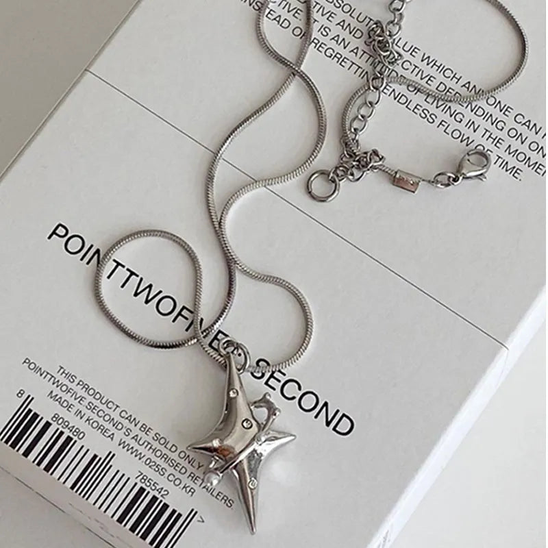 Iron Alloy Star Necklace