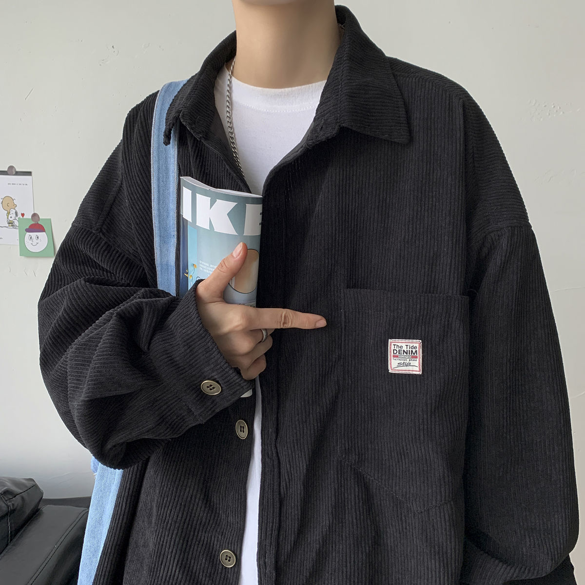 Corduroy Long Sleeve Button Up