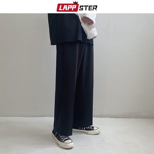 Grey/Black Loose Fit Trousers