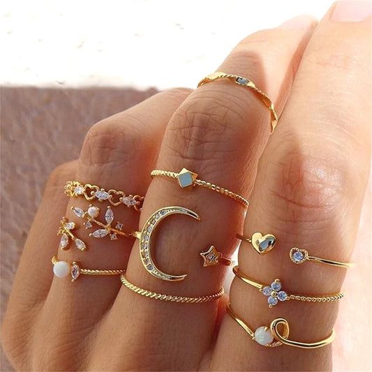Bohemian One Size Fits All Ring Sets