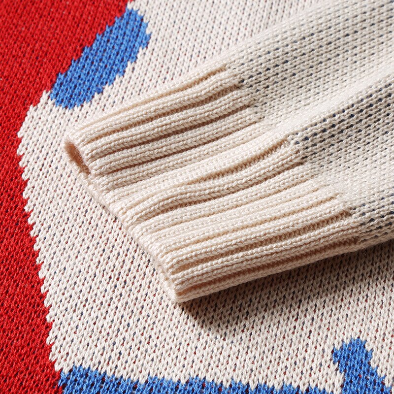 Smile Red And Blue Sweater