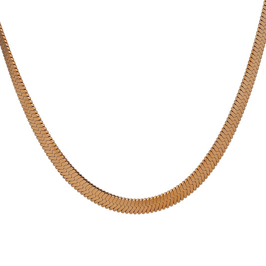 Gold, Silver, and Rose Gold, Snake Chains.