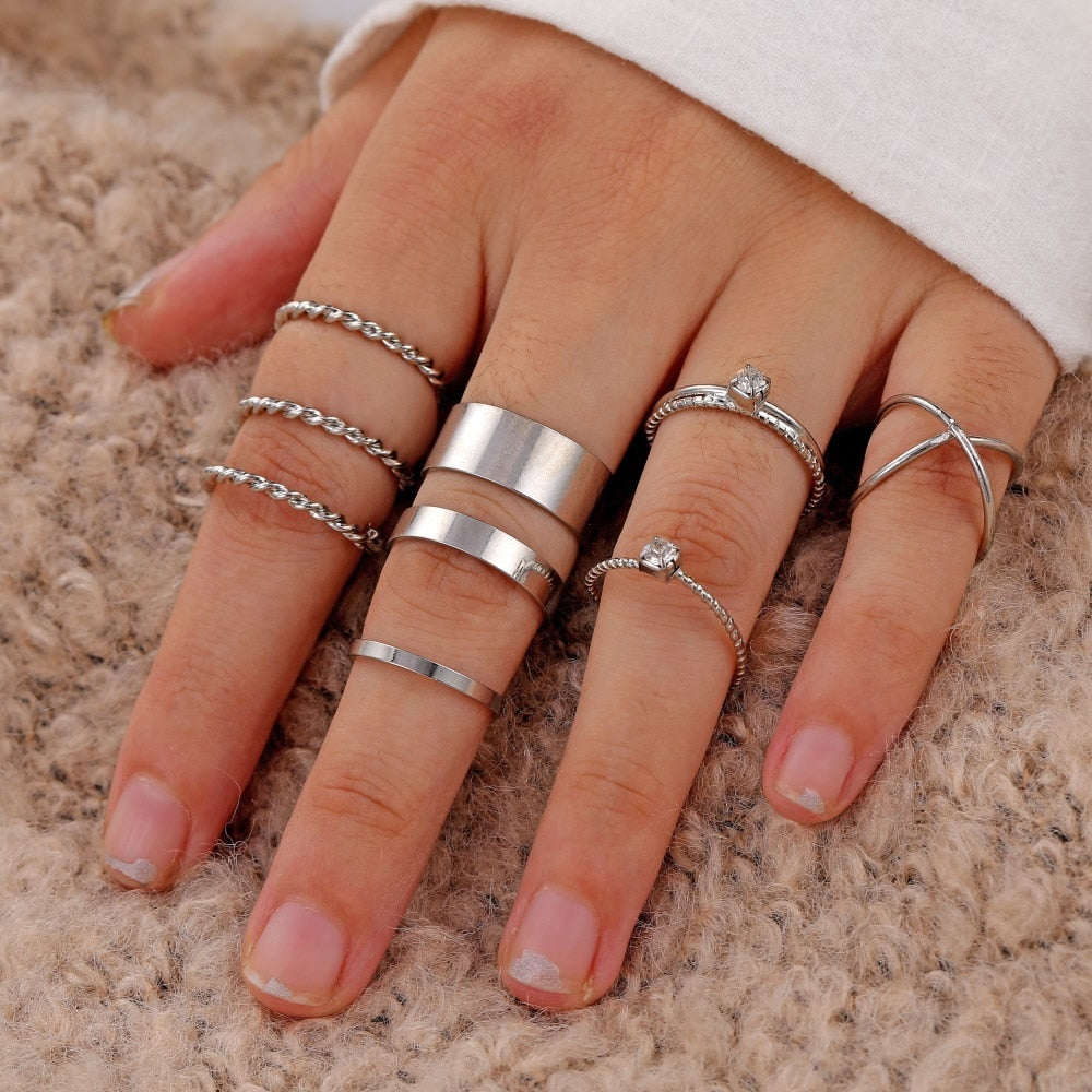 Bohemian One Size Fits All Ring Sets