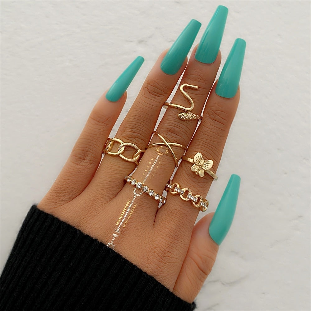Bohemian One Size Fits All Ring Sets