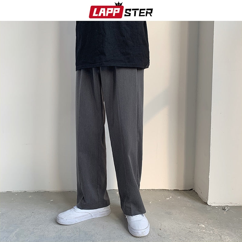 Grey/Black Loose Fit Trousers