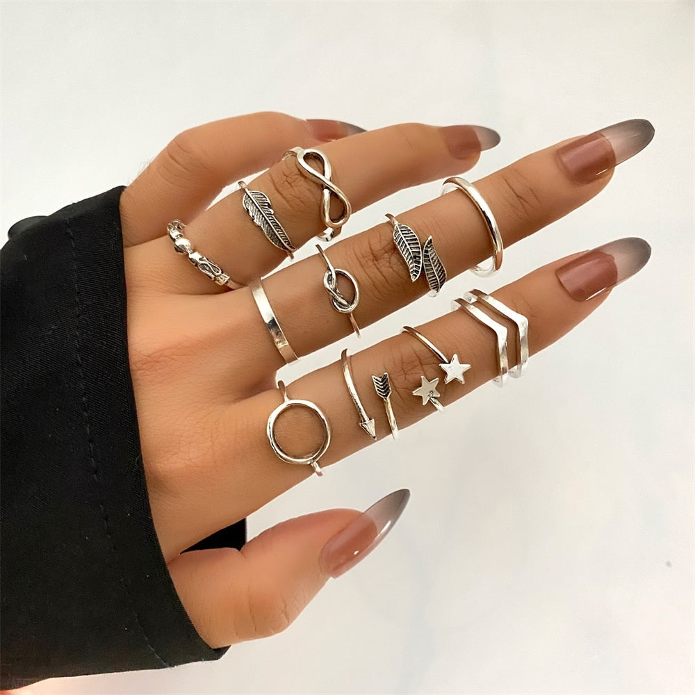 Bohemian One Size Fits All Ring Sets