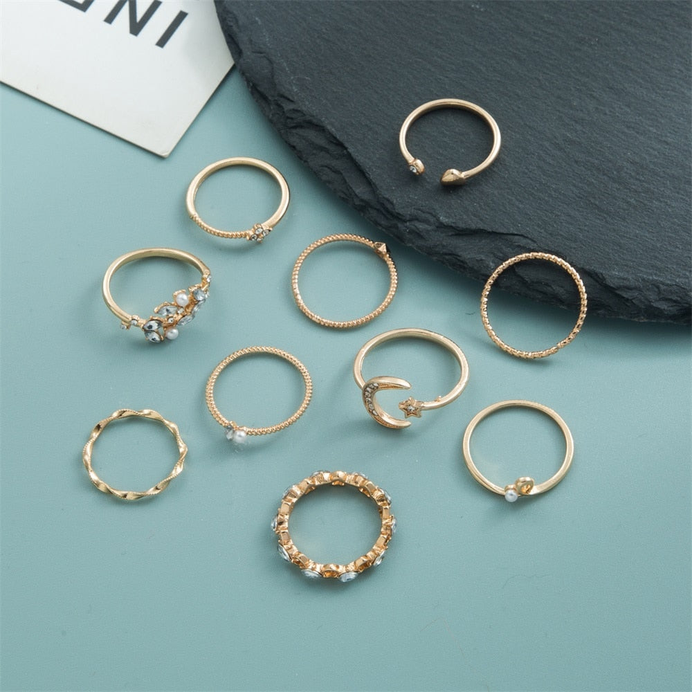 Bohemian One Size Fits All Ring Sets