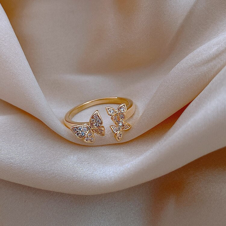Adjustable Butterfly Rings