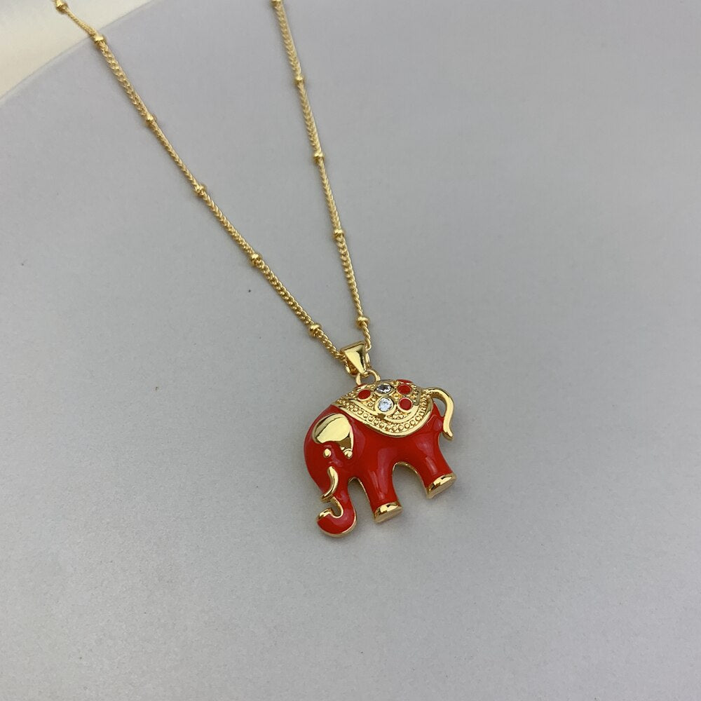 Traditional Style Elephant Necklace