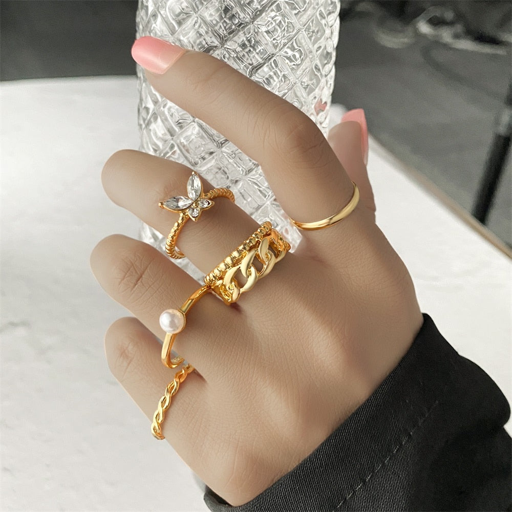 Bohemian One Size Fits All Ring Sets