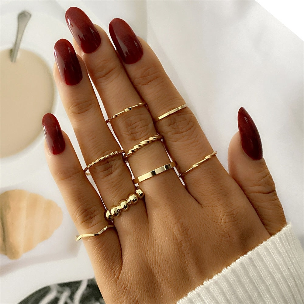 Bohemian One Size Fits All Ring Sets