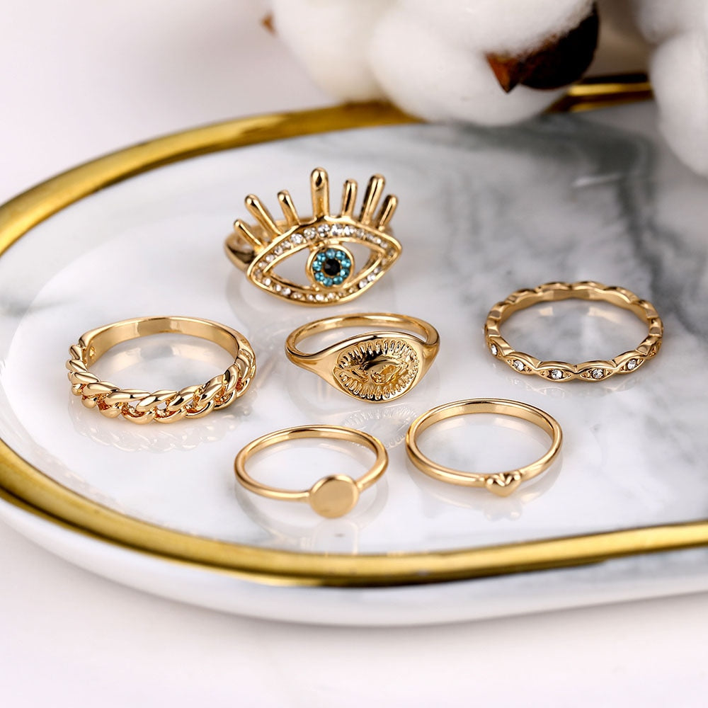 Bohemian One Size Fits All Ring Sets