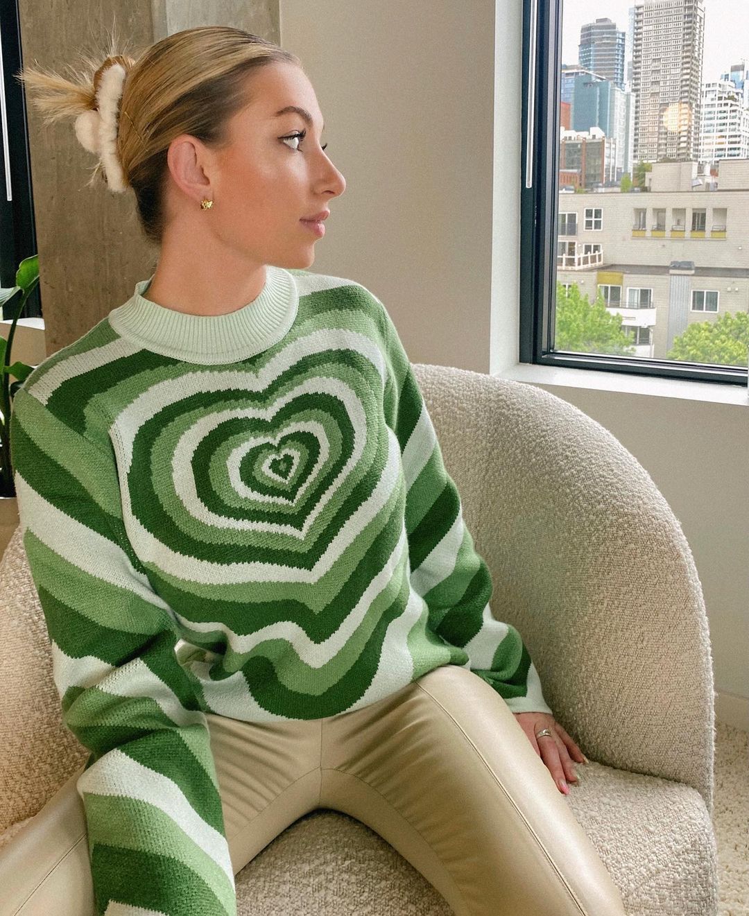 Radiating Heart Sweater