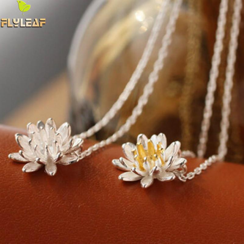 Blossoming Lotus Silver Necklace