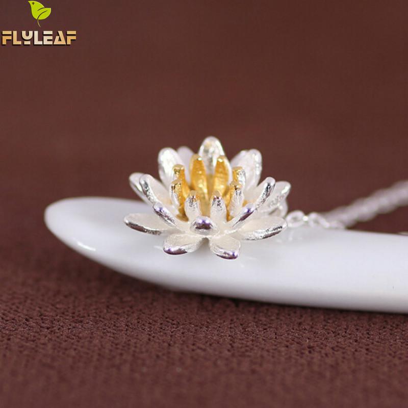 Blossoming Lotus Silver Necklace