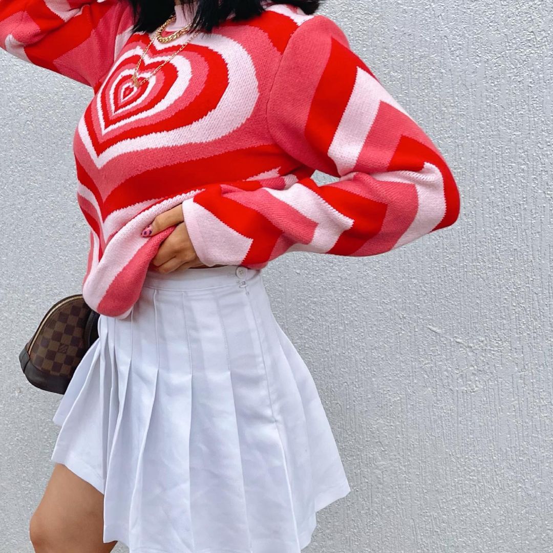 Radiating Heart Sweater