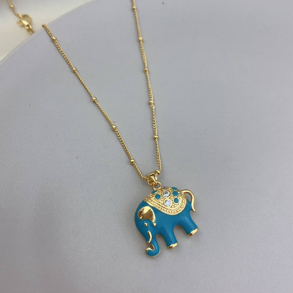 Traditional Style Elephant Necklace