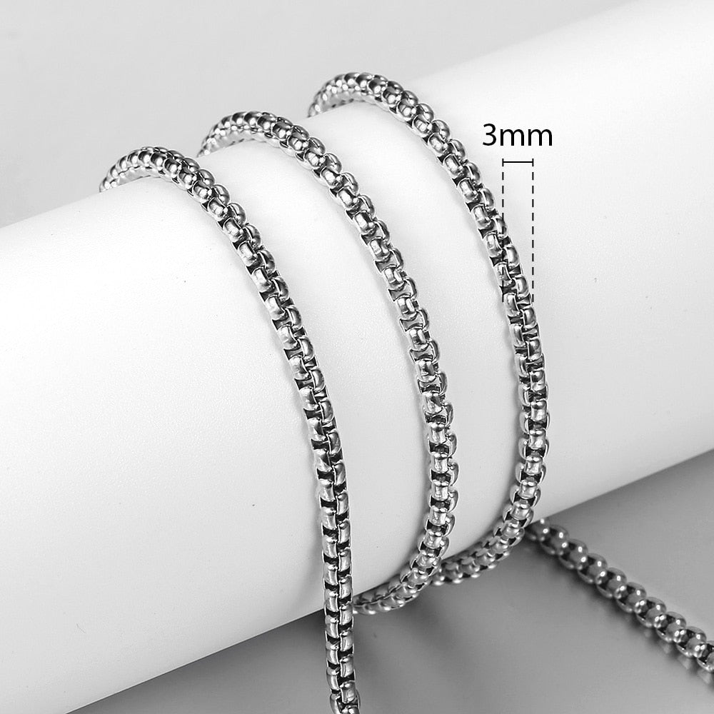 High Quality Gold, Black, and Silver Chains