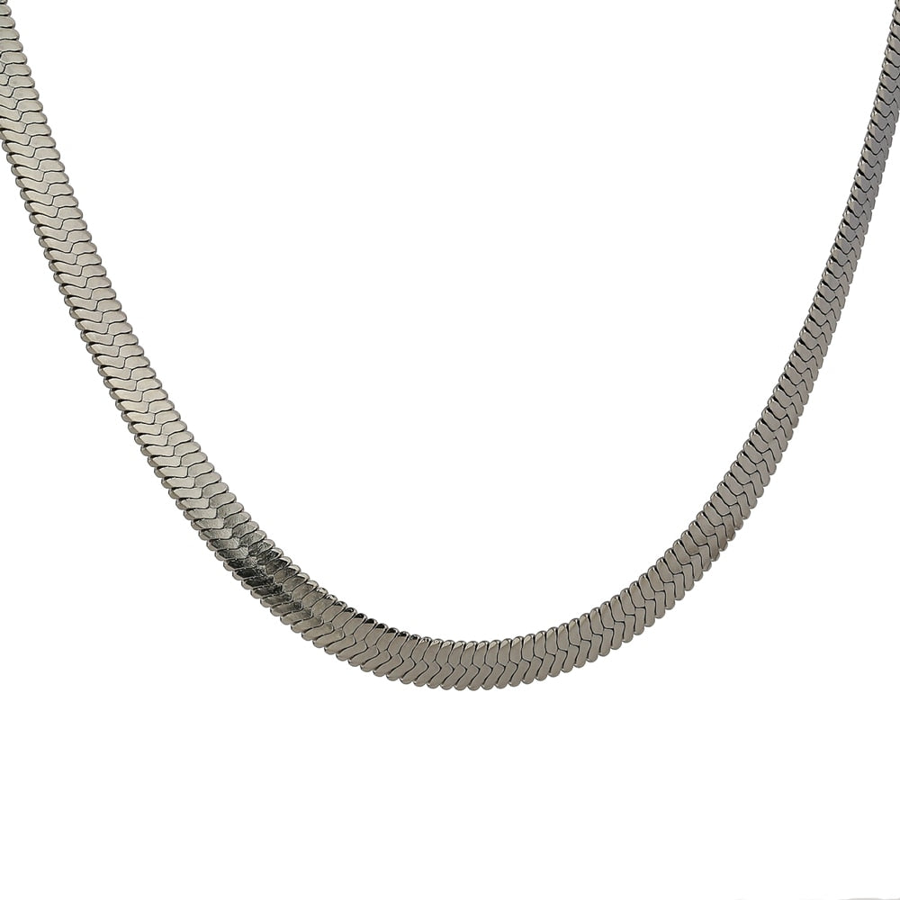 Gold, Silver, and Rose Gold, Snake Chains.