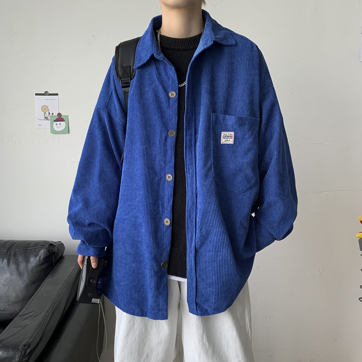 Corduroy Long Sleeve Button Up