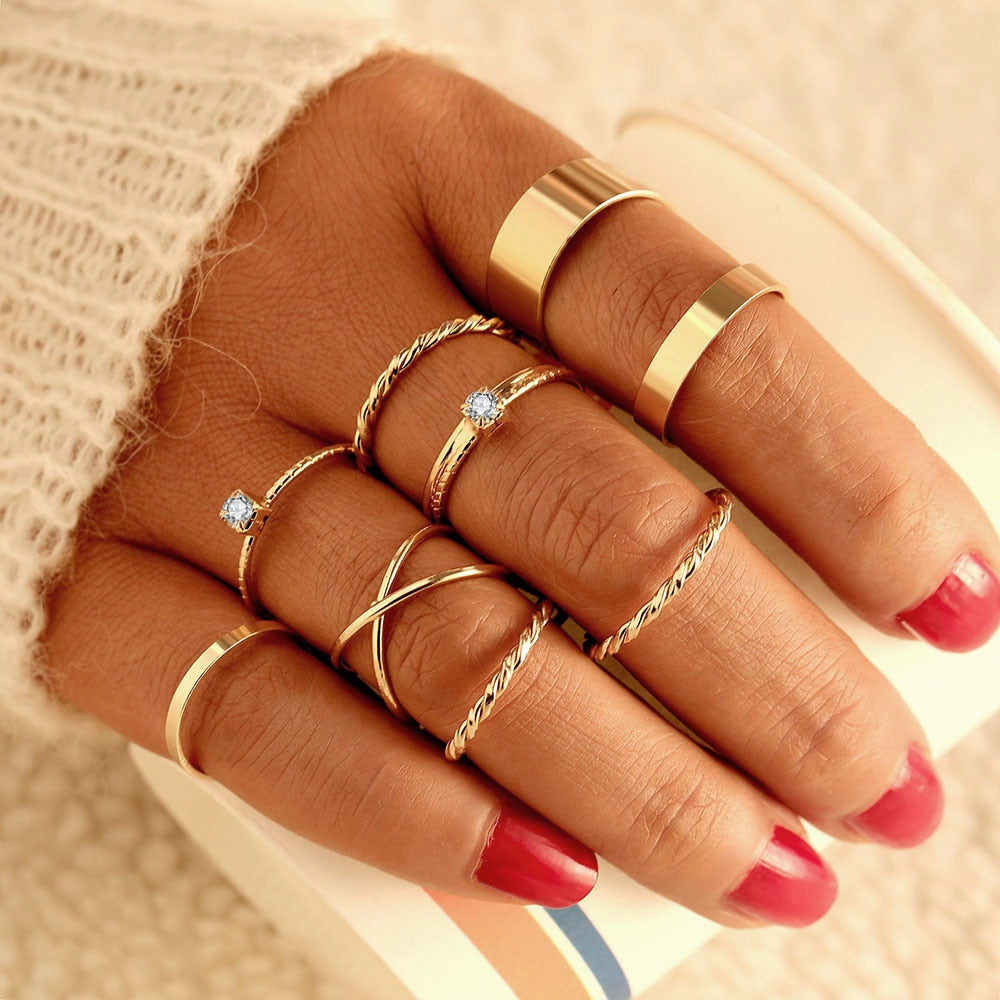 Bohemian One Size Fits All Ring Sets