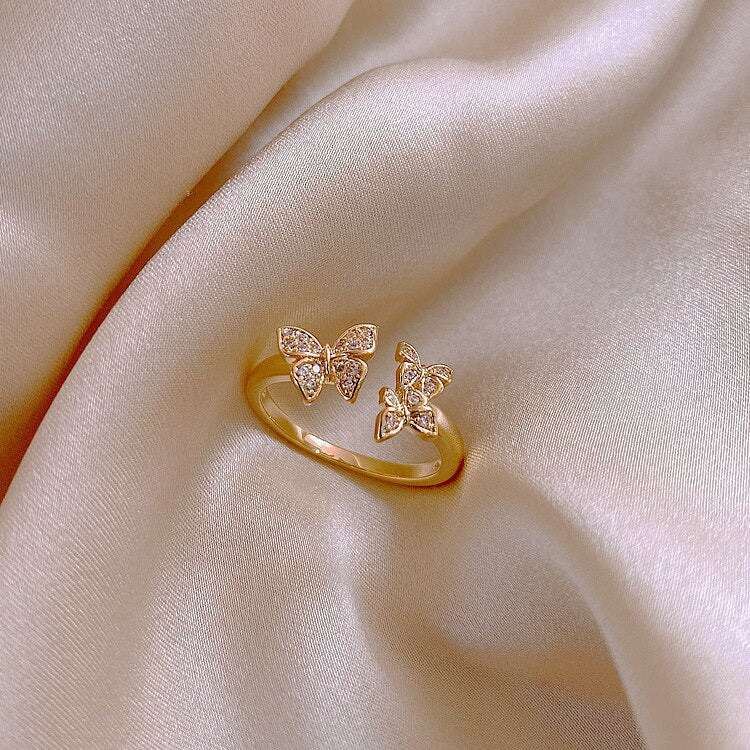Adjustable Butterfly Rings