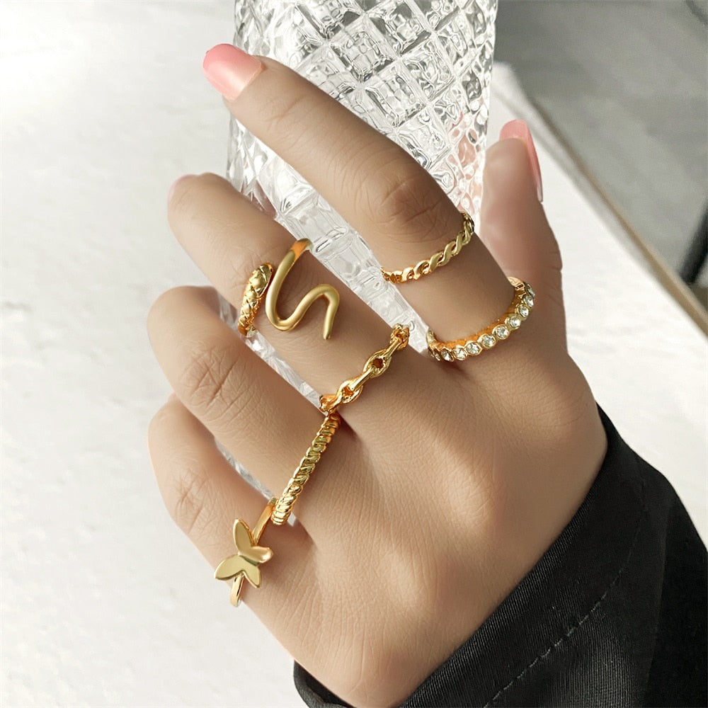 Bohemian One Size Fits All Ring Sets