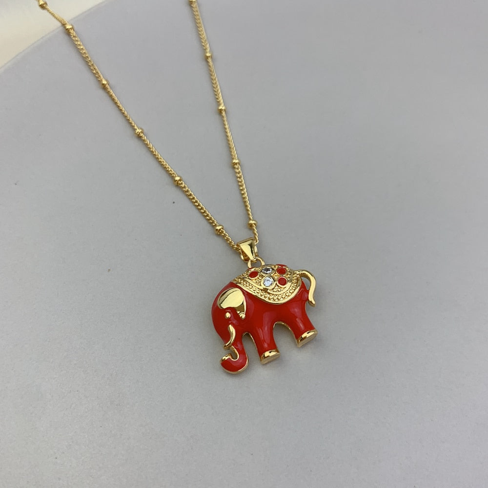 Traditional Style Elephant Necklace