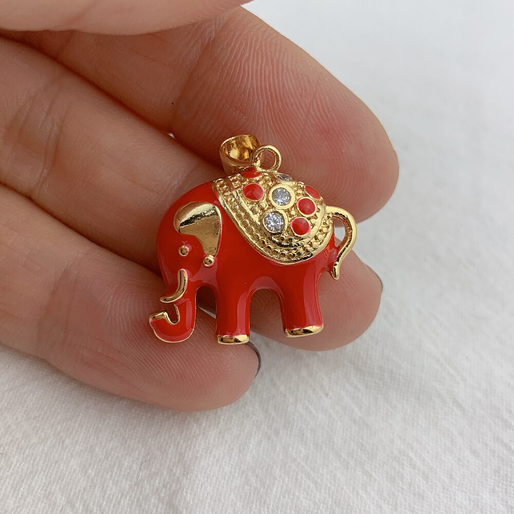 Fashion Elephant Charms Necklace Bracelet Pendant For DIY Jewelry Making Accessories
