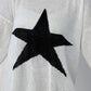 Distressed Oversized Star Sweater