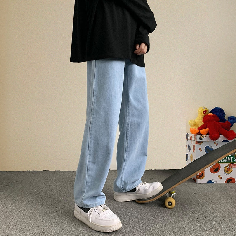 Loose Straight Wide Leg Jeans