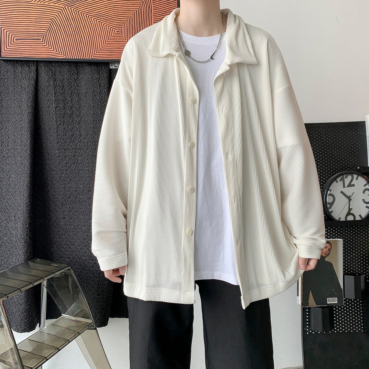 Corduroy Long Sleeve Button Up