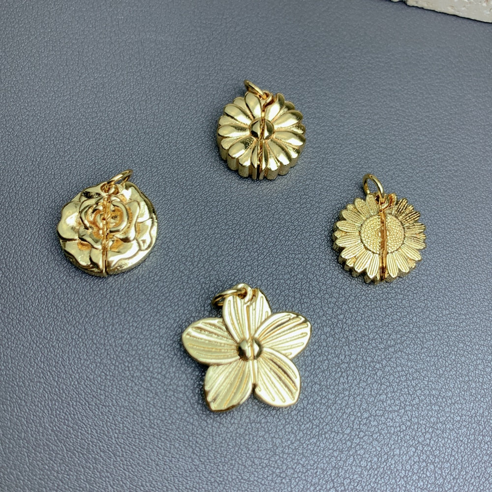 Mother's Day Flower Letter Pendants Charms Jewelry Making For Women DIY Necklace Bracelet Earrings Accessories Wholesale