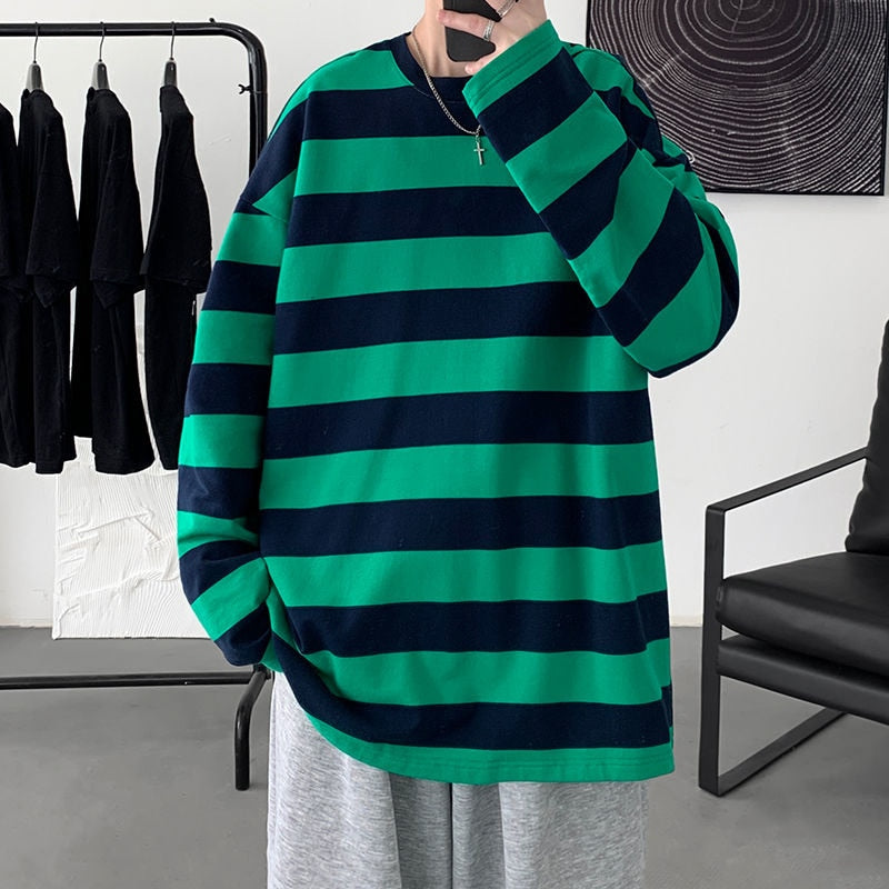 Long Sleeve Striped Tees