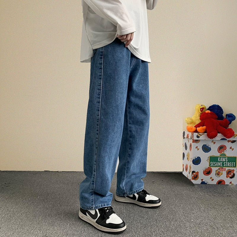 Loose Straight Wide Leg Jeans