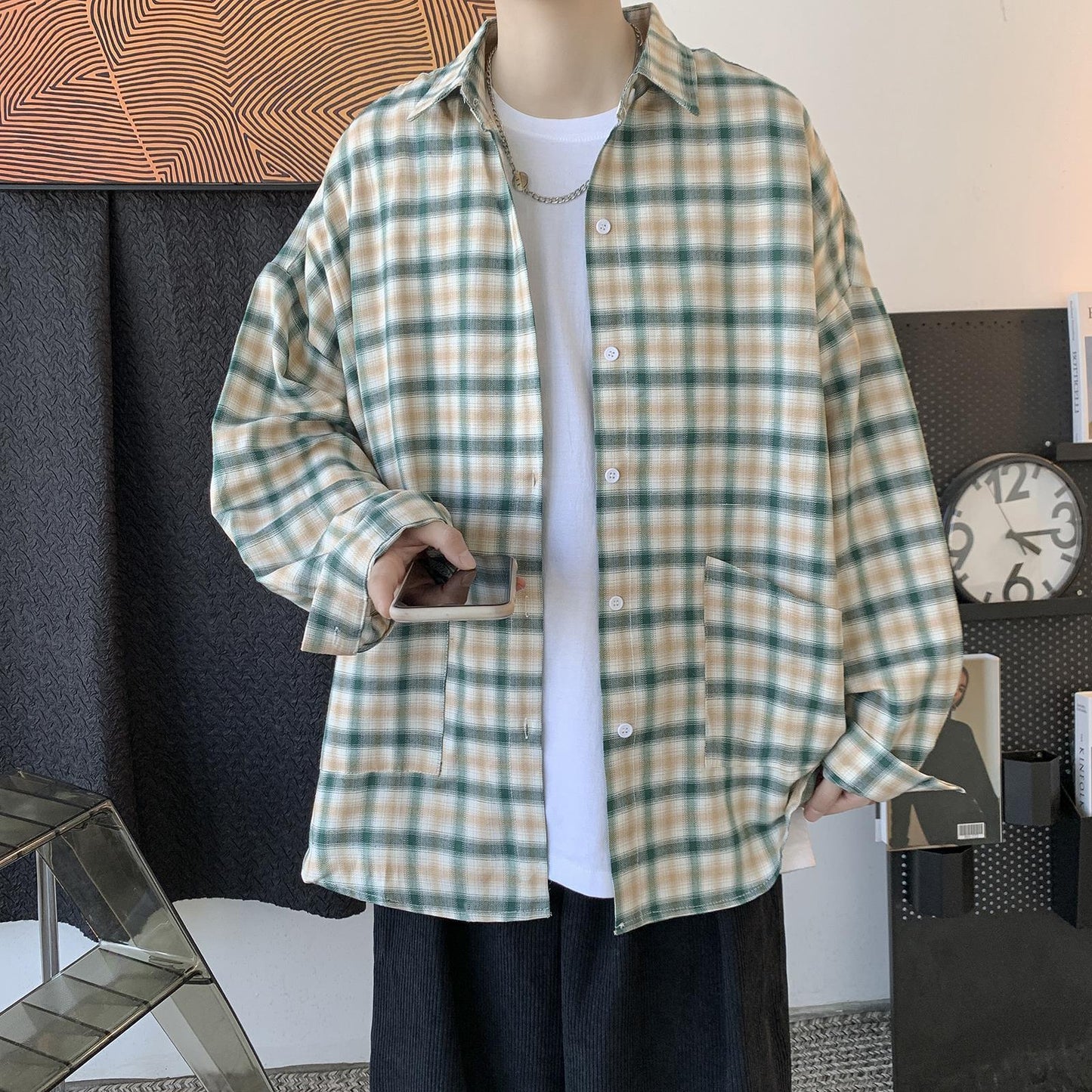 Corduroy Long Sleeve Button Up