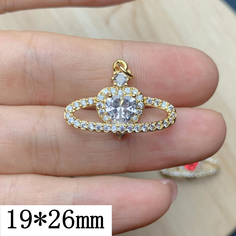 2022 Fashion Zircon Love Heart Peace Dove Bird Pendants Charms For Jewelry Making DIY Necklace Earrings Accessories Wholesale