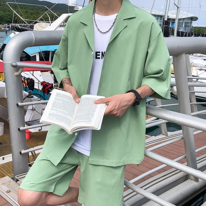 Suit Jacket And Shorts Set