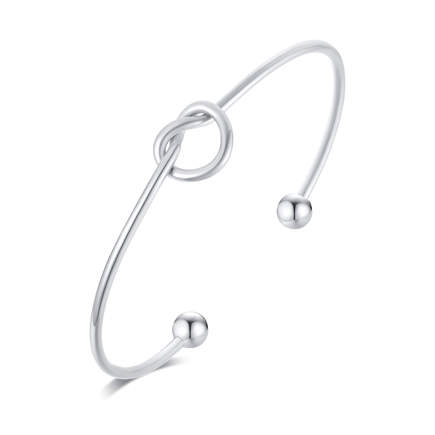 Trendy Round Circular Open Knot Cuff Bangle Bracelets For Women Elegant GoldColor Jewelry Noeud Armband Pulseiras