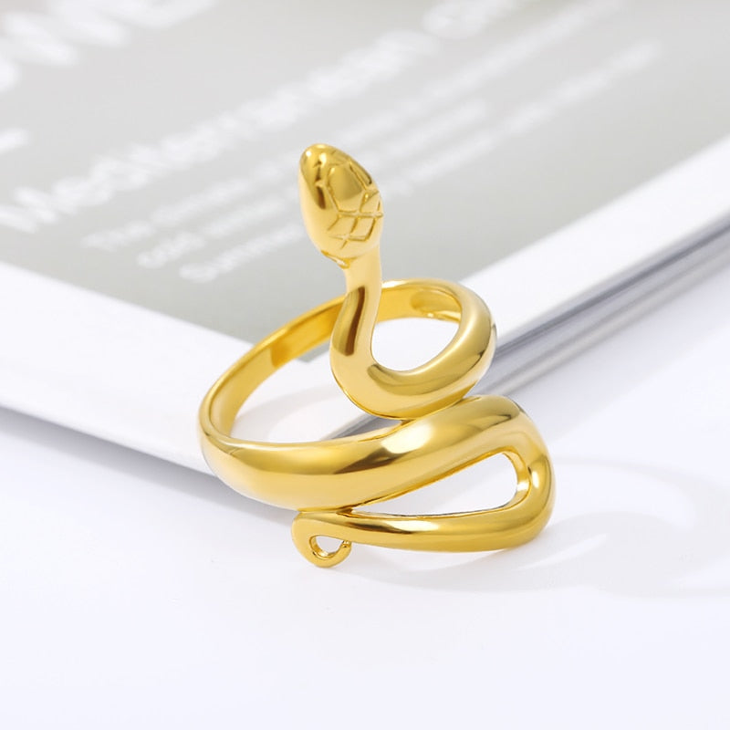 Neo-Gothic Snake Ring
