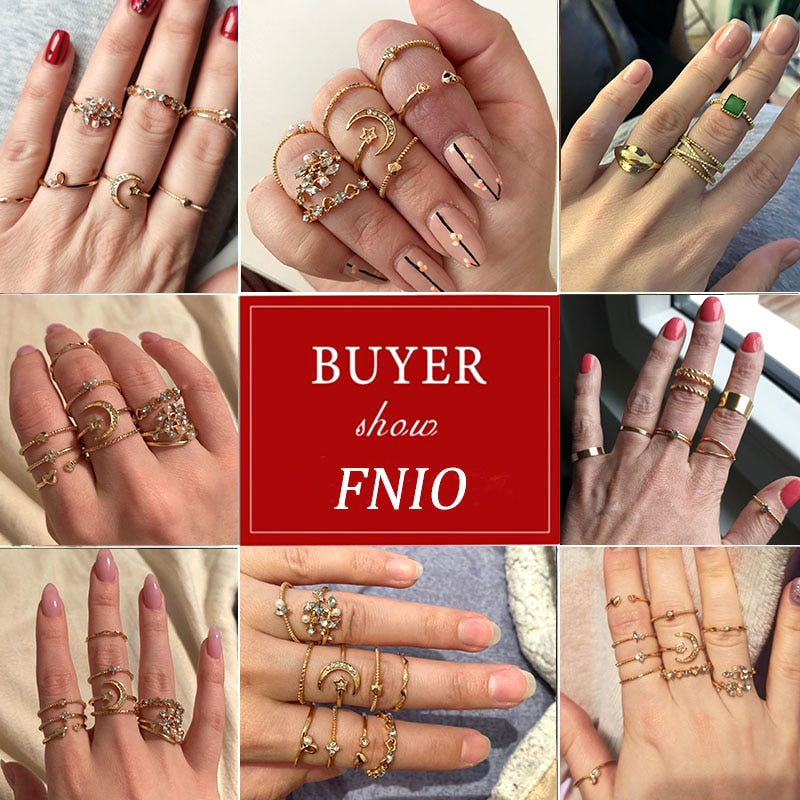 Bohemian One Size Fits All Ring Sets