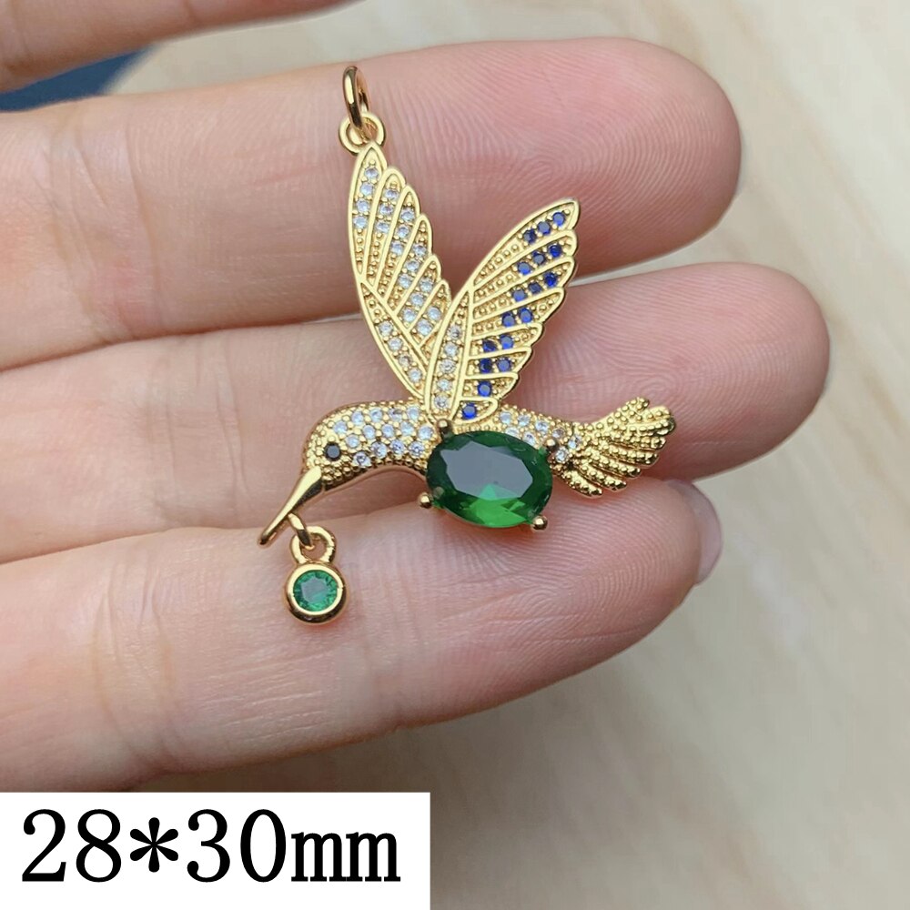 2022 Fashion Zircon Love Heart Peace Dove Bird Pendants Charms For Jewelry Making DIY Necklace Earrings Accessories Wholesale