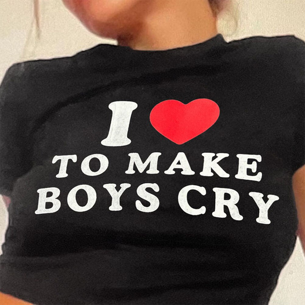 i Heart To Make Boys Cry Shirt