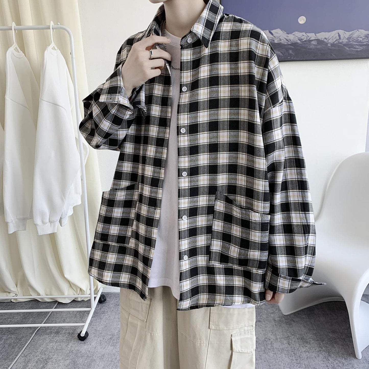 Corduroy Long Sleeve Button Up