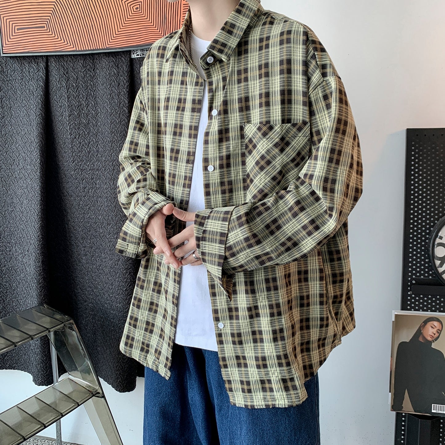 Corduroy Long Sleeve Button Up