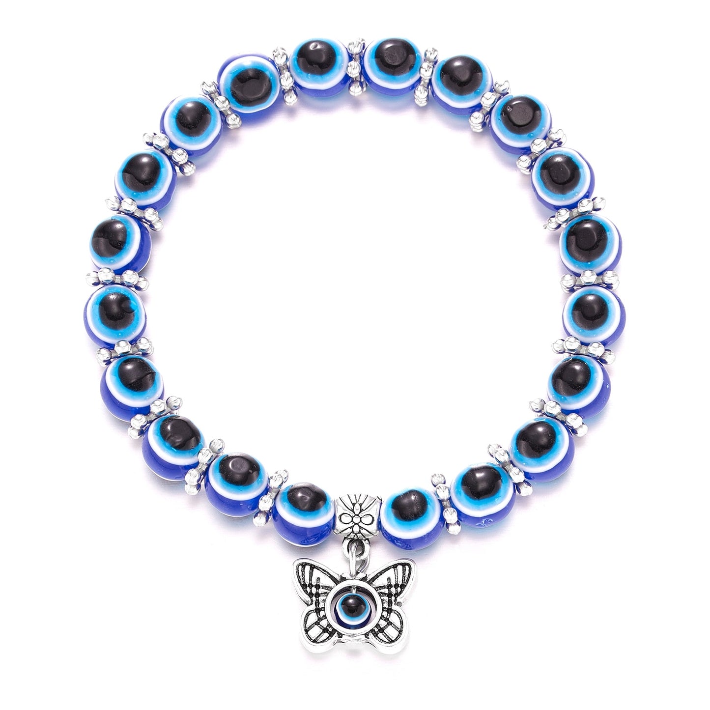 Turkish Lucky Evil Eye Bracelets Blue Evil Eye Bead Bracelet Men Women Handmade Lucky Jewelry Charm Bracelet Female Dropshipping