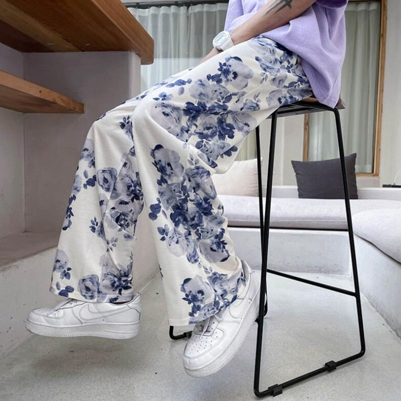 Flower Print Pants