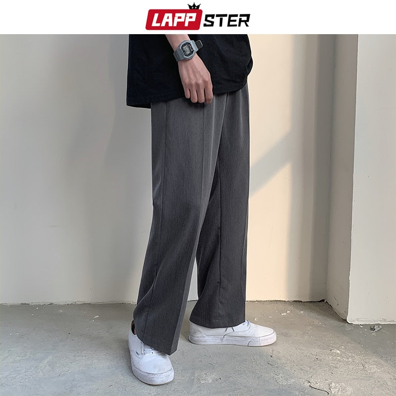Grey/Black Loose Fit Trousers