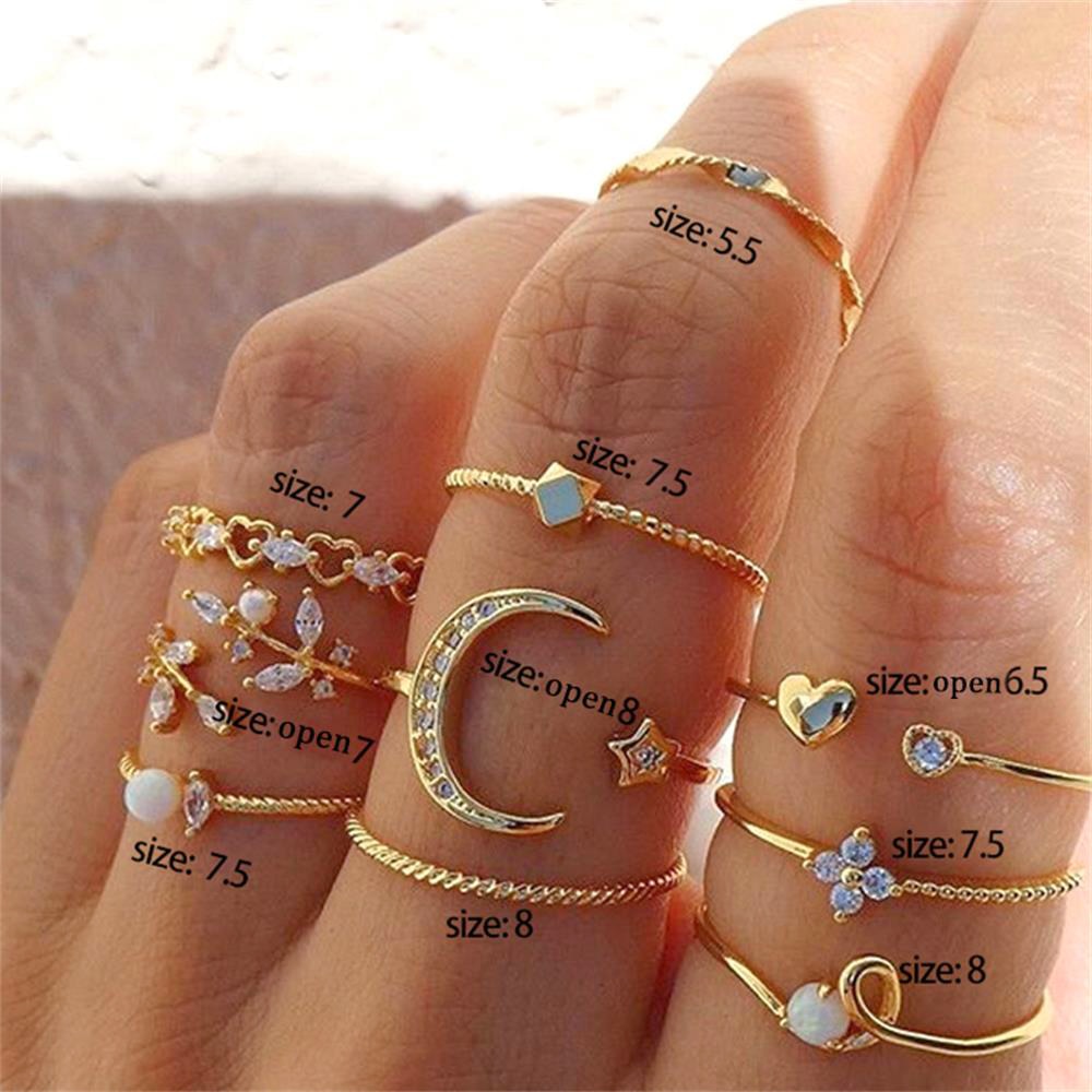 Bohemian One Size Fits All Ring Sets
