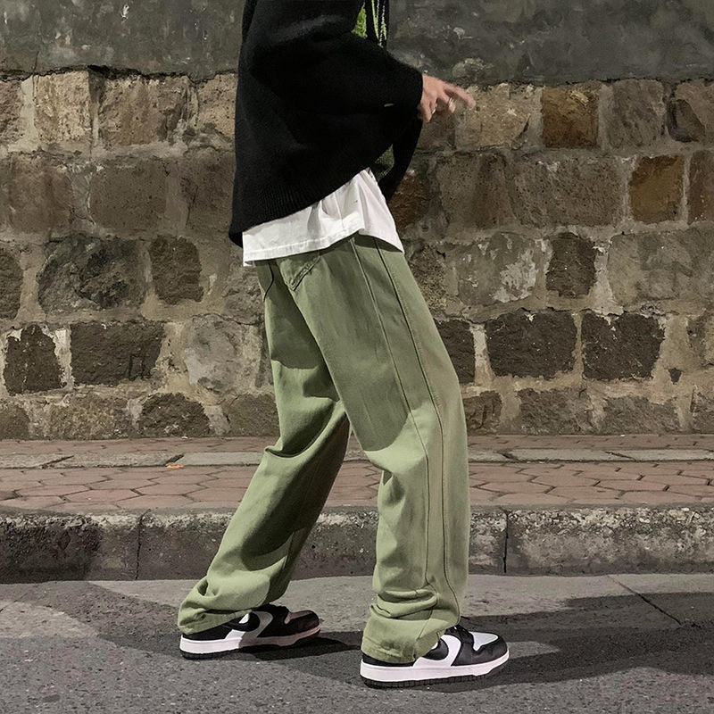 Green/Purple Baggy Jeans